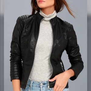 Faux leather Moto jacket